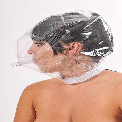 PVC Maske mit Atemschlauch