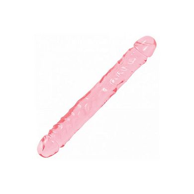 Doppeldildo Rib Pink, 30 x 4 cm