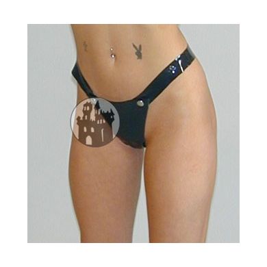 Latex G-String mit Nieten - Strke: 0,4 mm