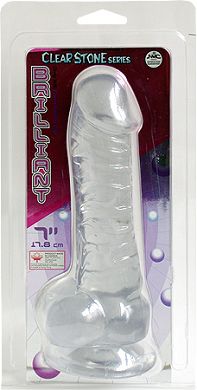 18 x 4 cm Dildo BRILLIANT DONG clear
