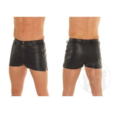Leder Hotpants mit Reiverschluss