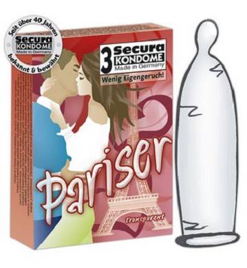 Secura Pariser transparent 3er
