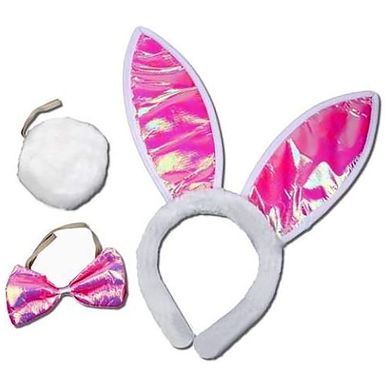 Plsch Hasen Ohren Bunny Kostm mit Fliege Hasenkostm