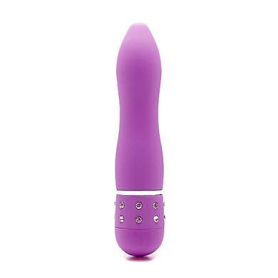 Minivibrator mit Strasssteinchen in Violett