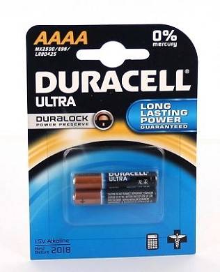 ORIGINAL DURACELL Batterie Akku für Ultra MN2500 LR61 AAAA AlMn 1.5 Volt