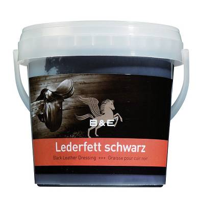 B & E Lederfett - 500 ml - schwarz - Lederpflege schwarzes Fett Pflege