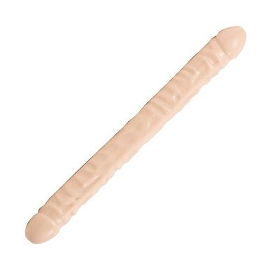 Doc Johnson - Veined Double Header Dong 18' - Doppel Dildo mit Venen - ca. 45 cm lang - h