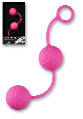 Liebeskugeln Silikon Herzchen - Little Frisky Love Balls pink