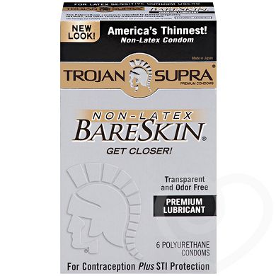 Trojan Supra latexfreie Polyethylen-Kondome (6er Pack)