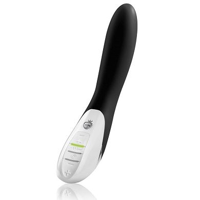 Electric Eric - E-stim Akku Silikon Vibrator - schwarz