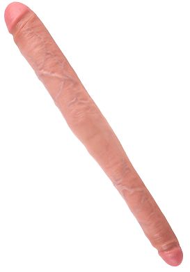 40,5 x 3,3 - 4,3 cm Dildo King Cock Tapered Double flesh