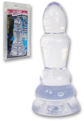 15,5 x 3,2 - 5,7 cm Buttplug Bishop Bliss clear