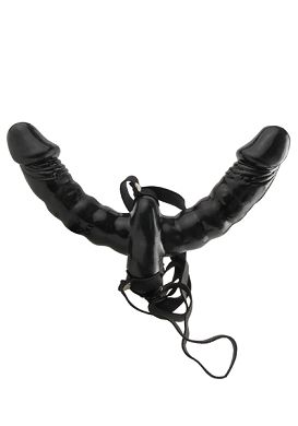 Fetish Fantasy - Double Delight Strap-On black vibro