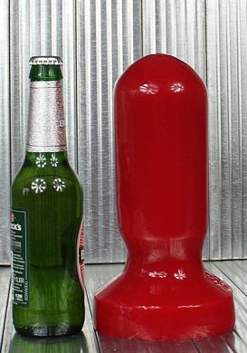 23 x 7,5 cm Dildo Asscavator red