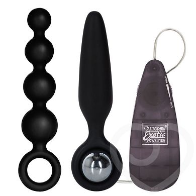 Booty Call Set mit kraftvollem Analplug mit Vibration