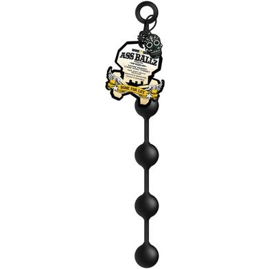 BONEYARD - Boneyard Ass Ballz Medium 4 cm Silicone black