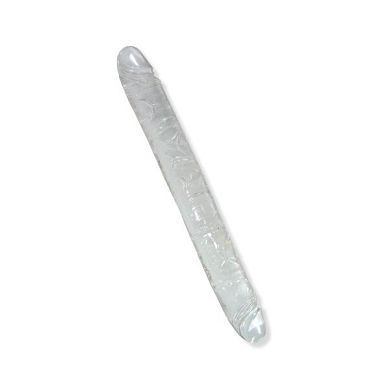 33 x 4 cm Silicone Doppeldildo clear