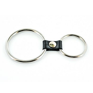 2er Penis-Ring silber, D: 35-50 mm