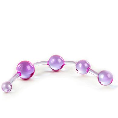 biegsame Analkugelkette - violett