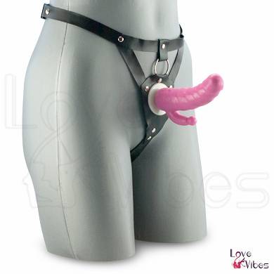 Doppeldildo mit O-Ring-Gurt