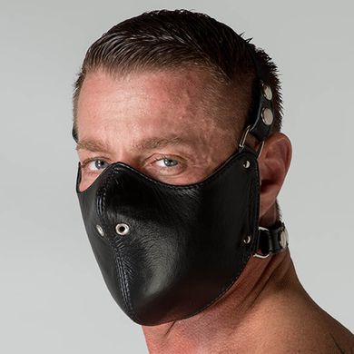 Leather Mouth Restrictor black