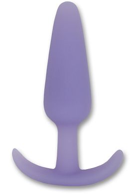 8,3 x 2,1 cm Smiling butt plug 100% Silikon purple