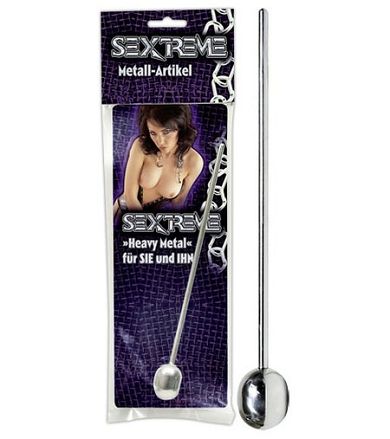Sextreme Dilator aus Edelstahl mit Kugel - 20 cm lang