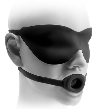 Fetish Fantasy Silicone Large Open Mouth Gag & Mask