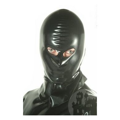 Latex Henkermaske, Nase und Augen frei, getaucht