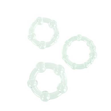 California 199900007 Exotic Novelties Silicone Island Rings - 3er Set - Penisringe