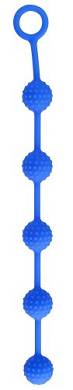 Nanma Delight Throb 28 cm Silikon Anal Beads mit 22mm Beads blau. 1er Pack (1 x 1 Stü