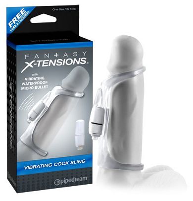 Vibrating Cock Sling - Penishlle mit Mikro-Vibro-Ei