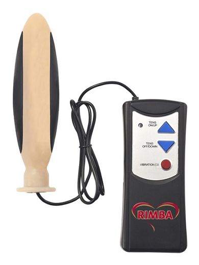 Elektro-Sex: Silikonvibrator mit Fernbedienung, bipolar