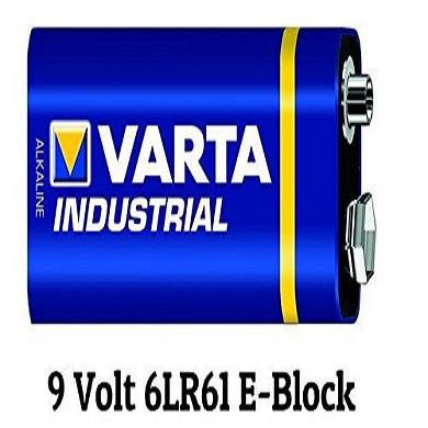 5x Varta Industrial 9V Block 4022 Batterien MN1604 6LR61 Alkaline