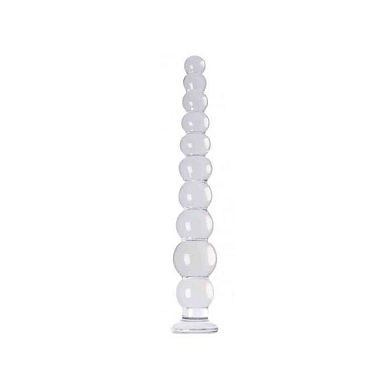 GV Glasdildo Ten-Balls, 26 x 1,5 - 4 cm