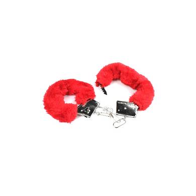 Deluxe Handschellen Metall Rot