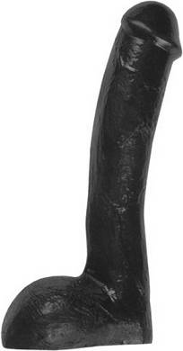 All Black Josef Vinyl-Dildo 23,5x4,5cm