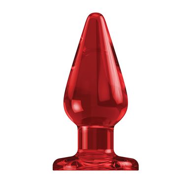 15,5 x 5,9 cm Buttplug Bottomline Acrylic red