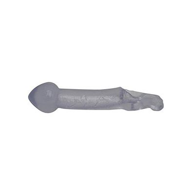 TSX Butt Plug Extender Clear Fauxskin - Penis Verlängerung - 20 cm lang - Durchmesser