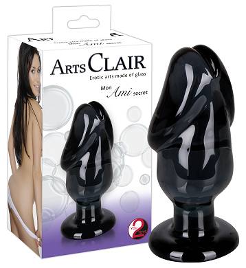 Schwarzer Glas-Plug Arts Clair Ami