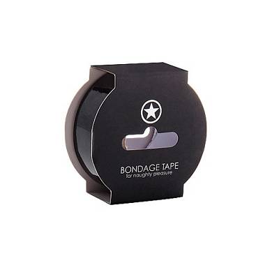 Klebefreies Bondage Tape - 17,5 Meter - Schwarz