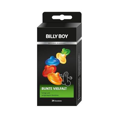 Billy Boy Bunte Vielfalt Kondome. Sortiment aus farbigen. perlgenoppten. farbig-aromatisie