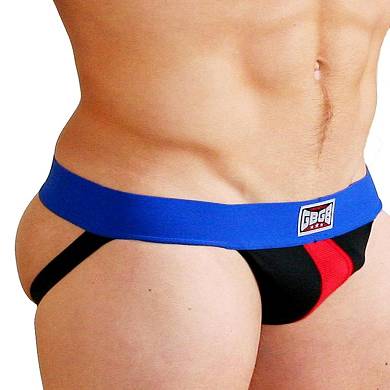 GBGB Camaro Jock Underwear Jockstrap Royal/Black/Red