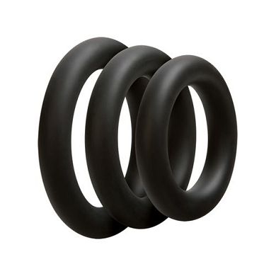 3-teiliges Penisring-Set - Dick- Schwarz