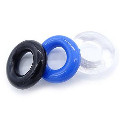 Penisring 3er Set. der absolut ultimative. geniale Donut Cockring-aus extrem dehnbarem TPR