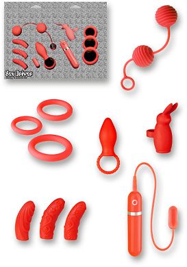 Vibro Set - Sex Driver red