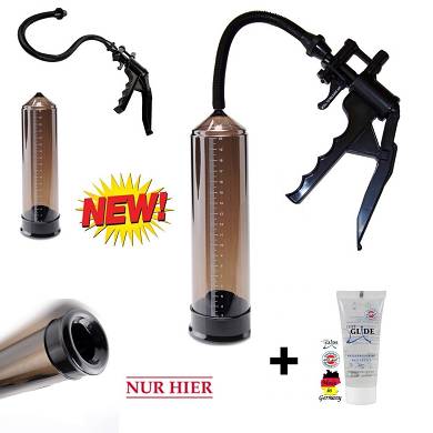Potenzpumpe Penispumpe Vakuum Pumpe 13te FirePump BLACK Scala + GRATIS Gleitgel