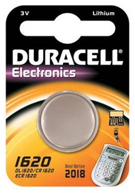 Duracell 030367 Lithium Knopfzellen - CR/DL1620 3 V