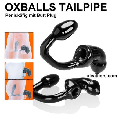 OXBALLS TAILPIPE Keuschheits Toy - Peniskfig mit geilen Butt Plug