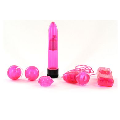 Clear-Pink Seethru pink, 13 cm, Toy-Set
